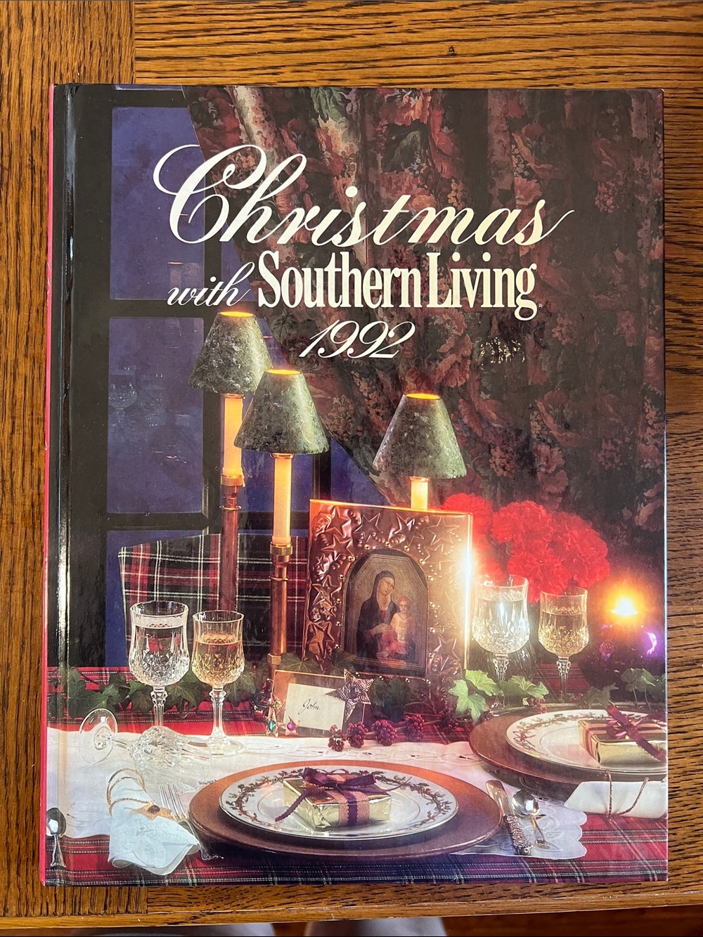 Southern Living Christmas 1992 Hardcover Book - Red, Green, Gold Cover